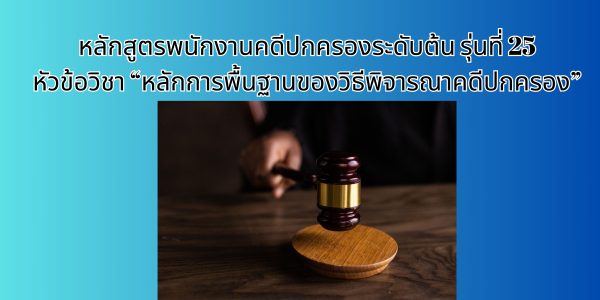 หลักการพื้นฐานของวิธีพิจารณาคดีปกครอง